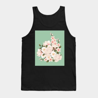 Blooming peony, magnolia and cherry Tank Top